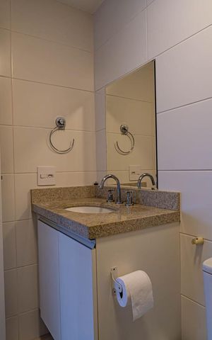 Studio para alugar com 34m², 1 quarto e 1 vaga Studio para alugar com 34m², 1 quarto e 1 vagaBanheiro