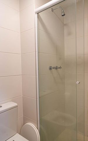 Studio para alugar com 34m², 1 quarto e 1 vaga Studio para alugar com 34m², 1 quarto e 1 vagaBanheiro