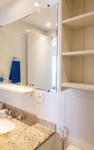 Apartamento para alugar com 38m², 1 quarto e 1 vaga Apartamento para alugar com 38m², 1 quarto e 1 vagaBanheiro