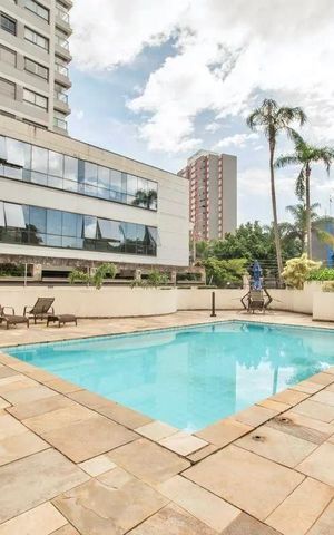 Apartamento para alugar com 44m², 1 quarto e 1 vaga Apartamento para alugar com 44m², 1 quarto e 1 vagaÁrea comum - Piscina