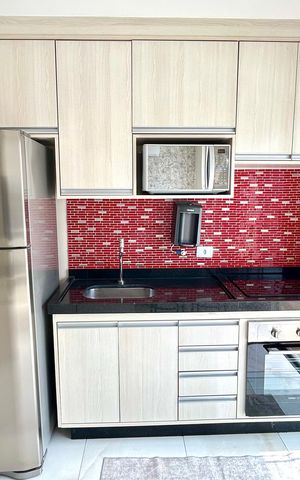Studio para alugar com 38m², 1 quarto e 1 vaga Studio para alugar com 38m², 1 quarto e 1 vagaCozinha