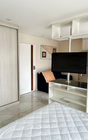 Studio para alugar com 38m², 1 quarto e 1 vaga Studio para alugar com 38m², 1 quarto e 1 vagaQuarto