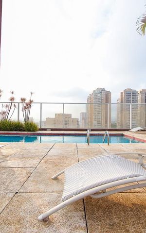 Studio para alugar com 38m², 1 quarto e 1 vaga Studio para alugar com 38m², 1 quarto e 1 vagaÁrea comum - Piscina