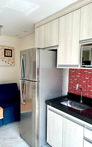 Studio para alugar com 38m², 1 quarto e 1 vaga Studio para alugar com 38m², 1 quarto e 1 vagaCozinha