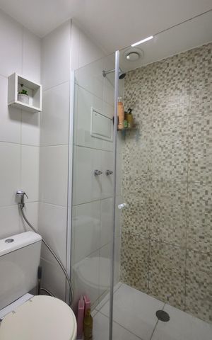 Apartamento para alugar com 84m², 2 quartos e 1 vagaBanheiro Social