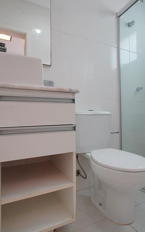Apartamento para alugar com 88m², 2 quartos e 1 vagaBanheiro da Suíte 1