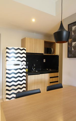Studio à venda com 36m², 1 quarto e 1 vagaCozinha
