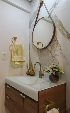 Apartamento à venda com 85m², 2 quartos e 2 vagas Apartamento à venda com 85m², 2 quartos e 2 vagasBanheiro social