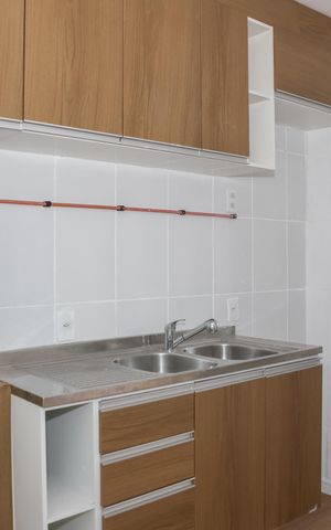 Apartamento à venda com 38m², 1 quarto e sem vaga Apartamento à venda com 38m², 1 quarto e sem vagaCozinha e Área de Serviço