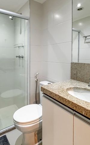Apartamento para alugar com 32m², 1 quarto e sem vaga Apartamento para alugar com 32m², 1 quarto e sem vagaBanheiro