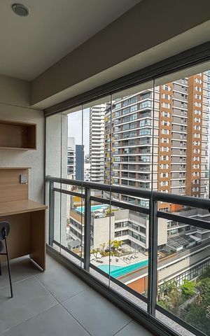 Apartamento para alugar com 32m², 1 quarto e sem vaga Apartamento para alugar com 32m², 1 quarto e sem vagaVaranda