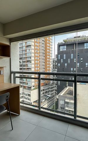Apartamento para alugar com 32m², 1 quarto e sem vaga Apartamento para alugar com 32m², 1 quarto e sem vagaVaranda