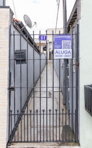 Casa para alugar com 55m², 1 quarto e sem vagaFachada + Plaquinha