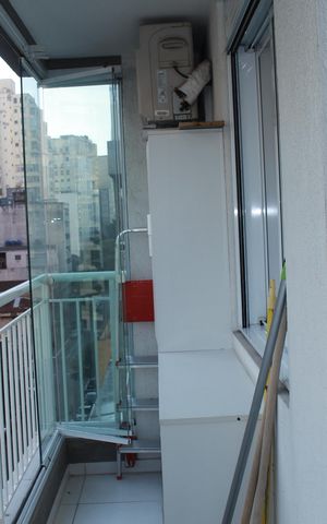Apartamento à venda com 36m², 1 quarto e sem vagaVaranda da Sala/cozinha