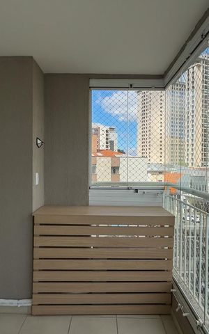 Apartamento à venda com 37m², 1 quarto e 1 vagaSacada da sala