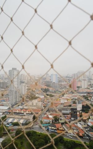 Apartamento à venda com 73m², 3 quartos e 2 vagasVista da  varanda da sala