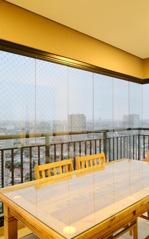 Apartamento à venda com 73m², 3 quartos e 2 vagasVaranda da sala