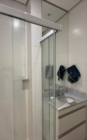 Apartamento para alugar com 32m², 1 quarto e sem vaga Apartamento para alugar com 32m², 1 quarto e sem vagaBanheiro social