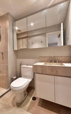 Apartamento para alugar com 107m², 2 quartos e 2 vagas Apartamento para alugar com 107m², 2 quartos e 2 vagasBanheiro suíte 1