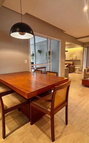 Apartamento para alugar com 107m², 2 quartos e 2 vagas Apartamento para alugar com 107m², 2 quartos e 2 vagasSala de Jantar