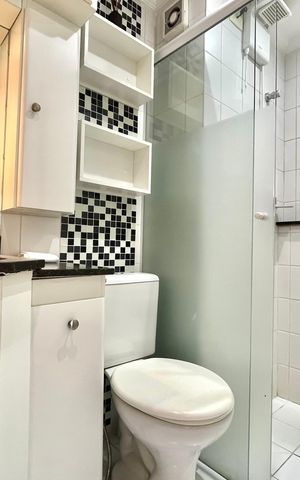 Studio à venda com 34m², 1 quarto e 1 vagaBanheiro