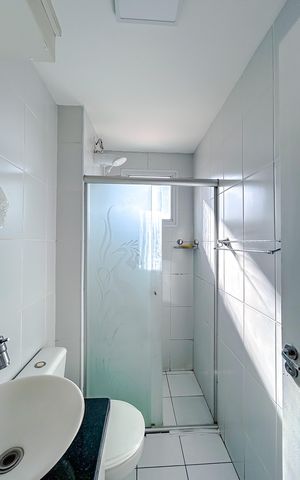 Apartamento à venda com 48m², 2 quartos e 1 vagaBanheiro