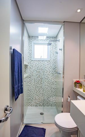 Apartamento à venda com 105m², 3 quartos e 2 vagas Apartamento à venda com 105m², 3 quartos e 2 vagasBanheiro social