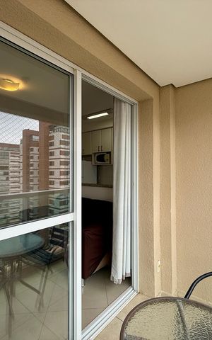 Apartamento para alugar com 36m², 1 quarto e 1 vaga Apartamento para alugar com 36m², 1 quarto e 1 vagaSacada