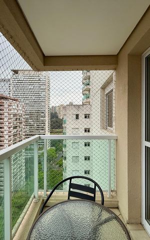 Apartamento para alugar com 36m², 1 quarto e 1 vaga Apartamento para alugar com 36m², 1 quarto e 1 vagaSacada