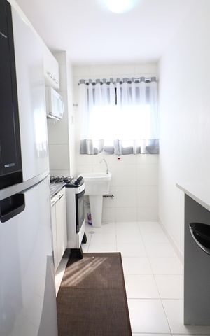 Apartamento para alugar com 38m², 2 quartos e 1 vagaCozinha e Área de Serviço