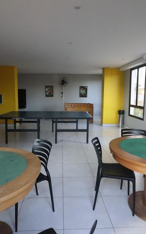 Apartamento para alugar com 38m², 2 quartos e 1 vagaÁrea comum - Sala de jogos