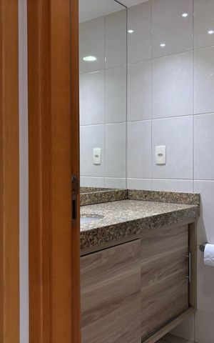 Apartamento à venda com 93m², 2 quartos e 1 vaga Apartamento à venda com 93m², 2 quartos e 1 vagaBanheiro social