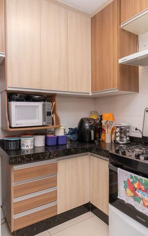 Casa de condomínio à venda com 60m², 2 quartos e 2 vagasCozinha