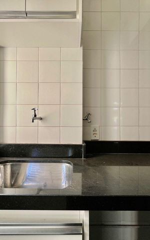 Apartamento para alugar com 46m², 2 quartos e 1 vaga Apartamento para alugar com 46m², 2 quartos e 1 vagaCozinha e Área de Serviço