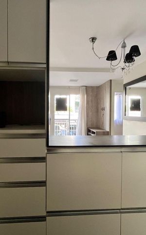 Apartamento para alugar com 46m², 2 quartos e 1 vaga Apartamento para alugar com 46m², 2 quartos e 1 vagaCozinha e Área de Serviço