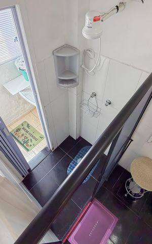 Apartamento à venda com 20m², 1 quarto e sem vaga Apartamento à venda com 20m², 1 quarto e sem vagaBanheiro social