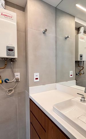 Apartamento à venda com 51m², 1 quarto e 1 vaga Apartamento à venda com 51m², 1 quarto e 1 vagaBanheiro da Suíte