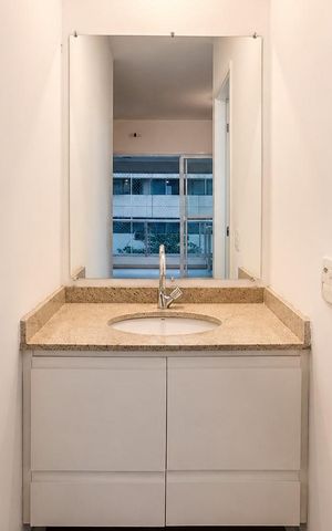 Studio para alugar com 34m², 1 quarto e 1 vaga Studio para alugar com 34m², 1 quarto e 1 vagaBanheiro