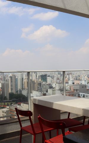 Studio para alugar com 34m², 1 quarto e 1 vagaChurrasqueiras