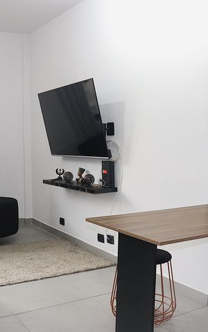Studio à venda com 52m², 1 quarto e sem vagaSala