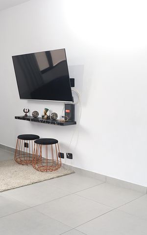 Studio à venda com 52m², 1 quarto e sem vagaSala