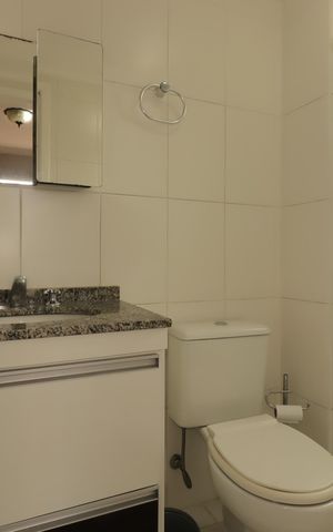 Apartamento à venda com 89m², 3 quartos e 2 vagasBanheiro da Suíte