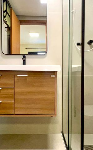 Apartamento para alugar com 53m², 1 quarto e 1 vaga Apartamento para alugar com 53m², 1 quarto e 1 vagaBanheiro da Suíte