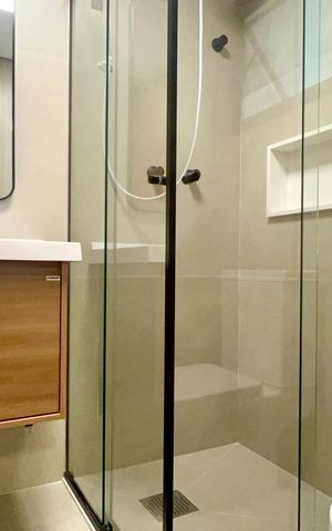 Apartamento para alugar com 53m², 1 quarto e 1 vaga Apartamento para alugar com 53m², 1 quarto e 1 vagaBanheiro da Suíte