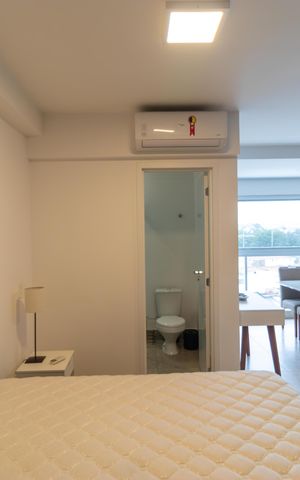 Studio para alugar com 43m², 1 quarto e 1 vaga Studio para alugar com 43m², 1 quarto e 1 vagaQuarto