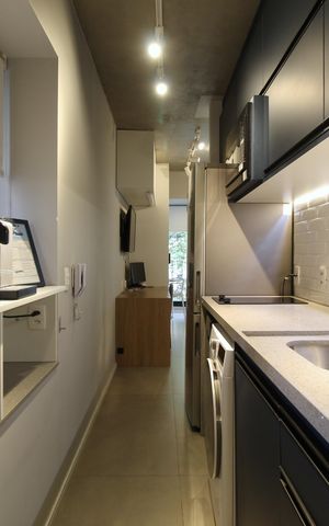 Studio à venda com 32m², 1 quarto e sem vagaCozinha
