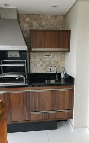 Apartamento para alugar com 96m², 3 quartos e 2 vagasDetalhe - Varanda gourmet