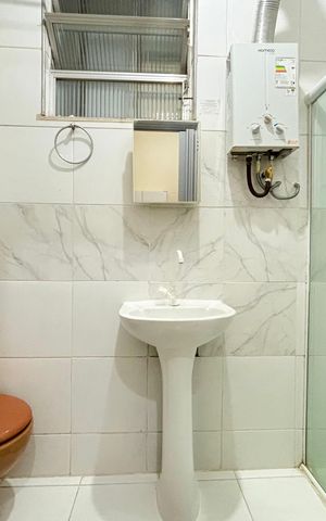 Studio para alugar com 28m², 1 quarto e sem vaga Studio para alugar com 28m², 1 quarto e sem vagaBanheiro