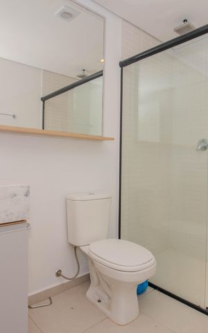 Apartamento à venda com 66m², 1 quarto e 1 vaga Apartamento à venda com 66m², 1 quarto e 1 vagaBanheiro da Suíte