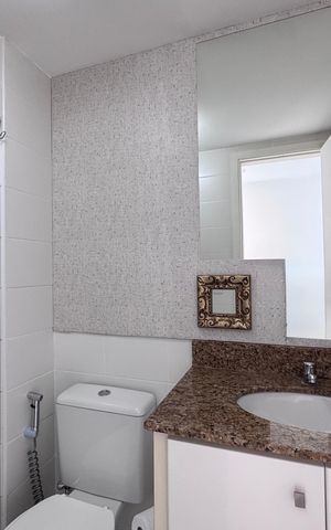 Apartamento à venda com 68m², 2 quartos e 1 vaga Apartamento à venda com 68m², 2 quartos e 1 vagaBanheiro Social